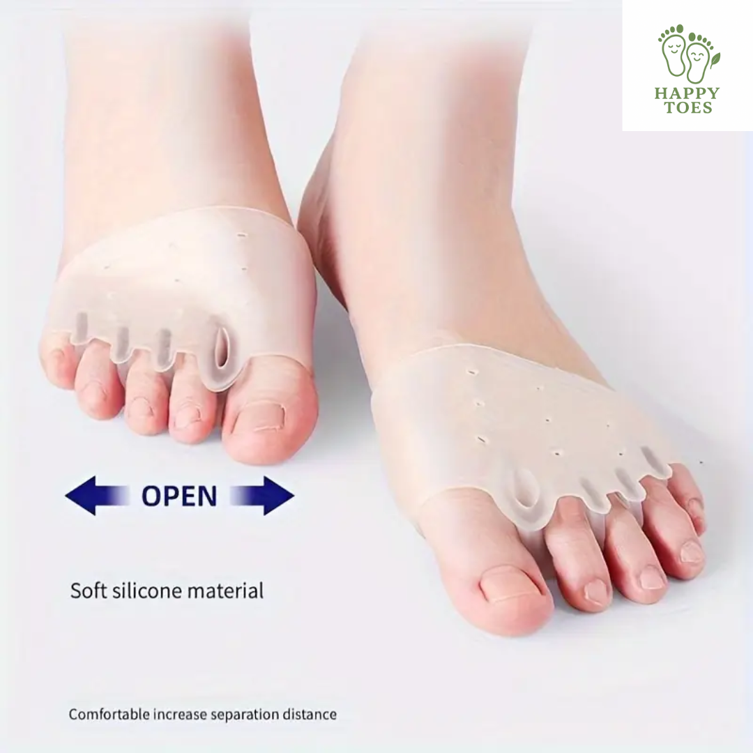 Silicone toe and forefoot pad