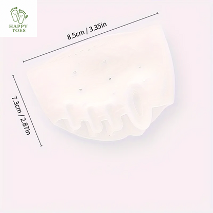 Silicone toe and forefoot pad