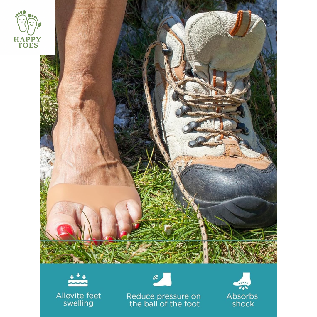 Silicone toe and forefoot pad