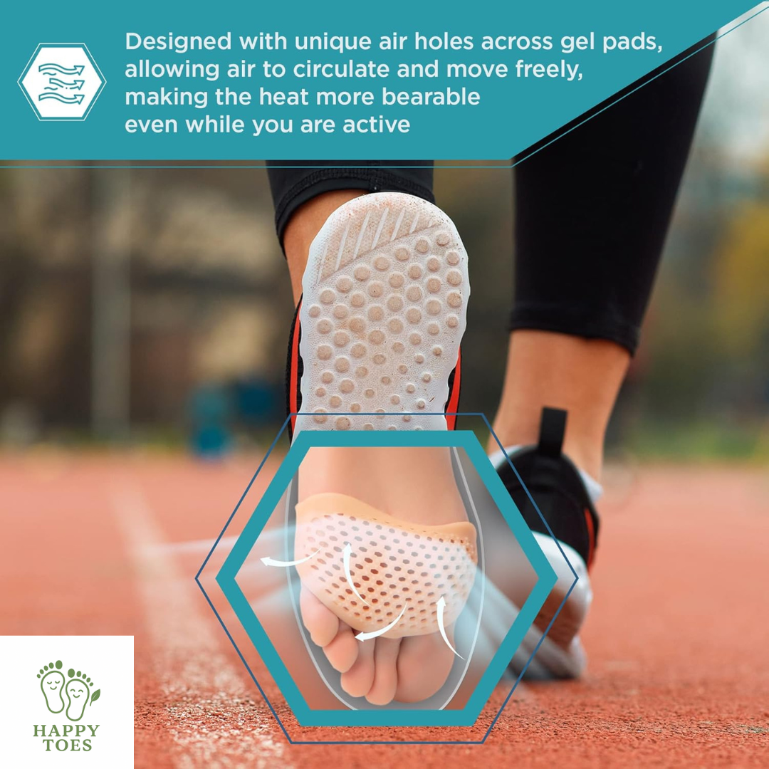 Silicone toe and forefoot pad